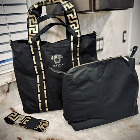 what is versace parfums bag|versace parfums black tote bag.